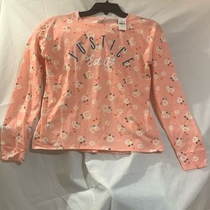 NWT Justice Floral Long Sleeve T-shirt